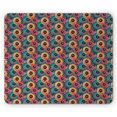 thumbnail image 1 of Abstract Mouse Pad, Vibrant Color Jumbling Uneven Design Pieces as Doodled Circles Spots and Curls, Rectangle Non-Slip Rubber Mousepad, Multicolor, by Ambesonne, 1 of 2