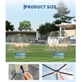 thumbnail image 4 of 10.5x10.5ft Round Instant Pop Up Tent - Outdoor Instant Tent Shelter, Transparent Camping Sun Shelter, Outdoor Clear Bubble, for Patio, Backyard, Deck, 4 of 7