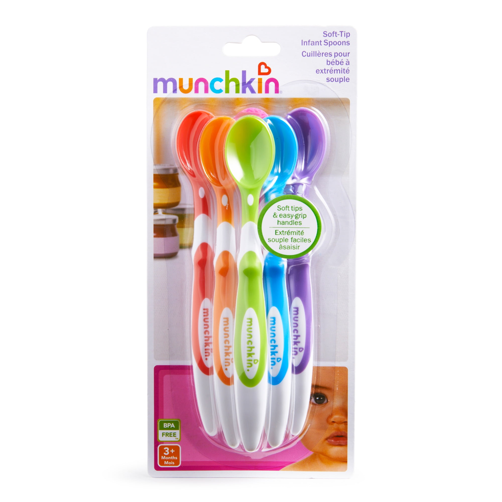 munchkin bpa free 6 pack soft tip infant spoon