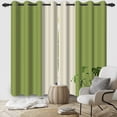 thumbnail image 2 of SUNOLIFE Green Blackout Curtains 2 Panels 52x84 Inch Omber Window Curtains for Living Room Bedroom, 2 of 5