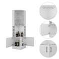 thumbnail image 5 of Depot E-Shop Egina Corner Bar Cabinet - White, 5 of 5