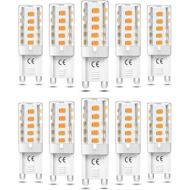 G9 led lamp dimmable 5w warm white 3000k compatible with halogen 10pcs