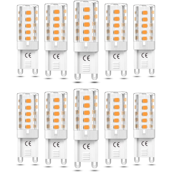 G9 led lamp dimmable 5w warm white 3000k compatible with halogen 10pcs