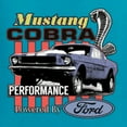 thumbnail image 6 of Wild Bobby Mustang Cobra Performance Ford Cars and Trucks Men Graphic Tee, Light Turquoise, XX-Large, 6 of 6