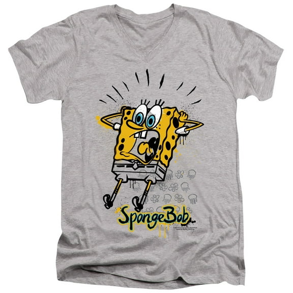 Spongebob Shocking! Unisex Adult V-Neck T Shirt