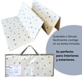 thumbnail image 4 of Tapete para bebé de Estrellas Plegable Reversible Doble Vista Espuma XPE Goma Suave para Gateo y Juego Grueso Extra Grande 180 x 200 cm (Estrellas/Puntitos Colores), 4 of 7