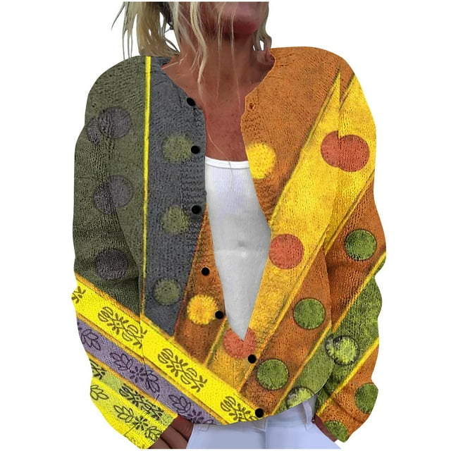 Mustard Yellow Jacket for Ladies Winter Fall Graphic Lounge Victorian Crochet Cable Knit Cardigan Renaissance Peasant Ethnic Steampunk Jackets Coat Juniors Button 2025 3XL
