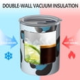 thumbnail image 2 of 12oz Coffee Tumblers Light Blue and Black Of Leopard Print Stainless Steel Vacuum Insulated Travel Tumbler Coffee Cups Mug with Lid and Straw with Cleaning Brush for Cold & Hot Drinks, 2 of 5