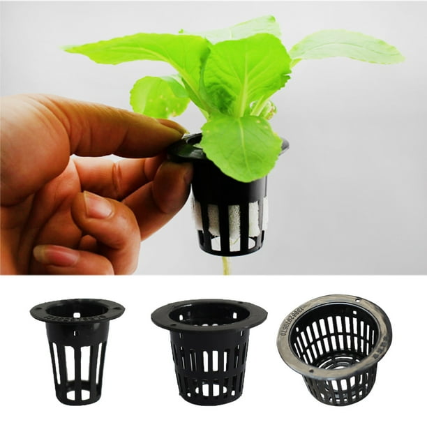 Machinehome 3.4CM 10pcs/set Hydroponic Plant Mesh Pot Flower Planting Container Aeroponic Plant