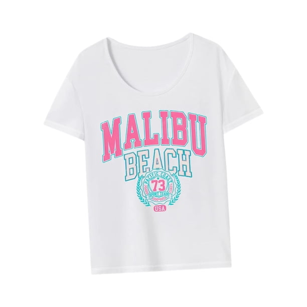 Camiseta de Mujer Yuyangstore Básica Cuello Redondo de Moda para Deportes de Playa