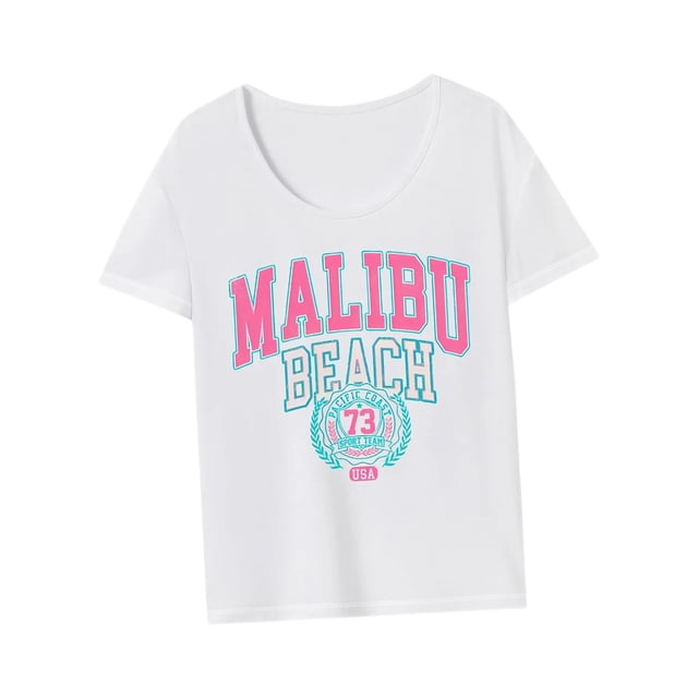 Camiseta para mujer con cuello redondo y cuello redondo, camisetas de verano para senderismo, uso diario SG