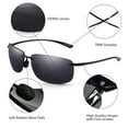 thumbnail image 2 of JIM HALO Sport Sunglasses for Men Women TR90 Rimless Frame for Running Fishing Cycling Driving Grey, 2 of 6
