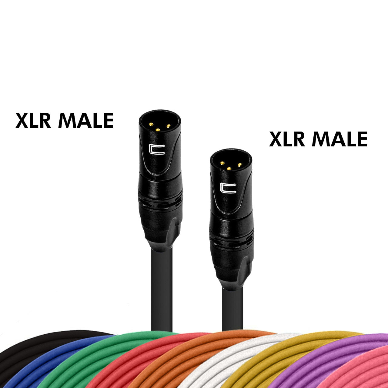 Coluber Cable 3-Pin Male Balanced XLR Cable-Professional Microphone Cable