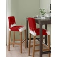 thumbnail image 2 of Abstract Red Bar Stool Covers Set of 6, Modern Minimalist Graffiti Artwork Stretch Washable Bar Chair Covers with Backs, Removable Pub Counter Height Chair Cover for Kitchen Dining Room Cafe, 2 of 7