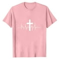 thumbnail image 2 of COSFO Short Sleeve Big And Tall Shirts for Men Crew Neck Summer Cross Tops Regular Fit Lightweight Pullover Mens Graphic Tees, 2 of 5