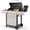 Black Silver, variant on Kenmore 4-Burner Outdoor Propane Gas Grill with Side Burner, Open Cart, Stainless Steel