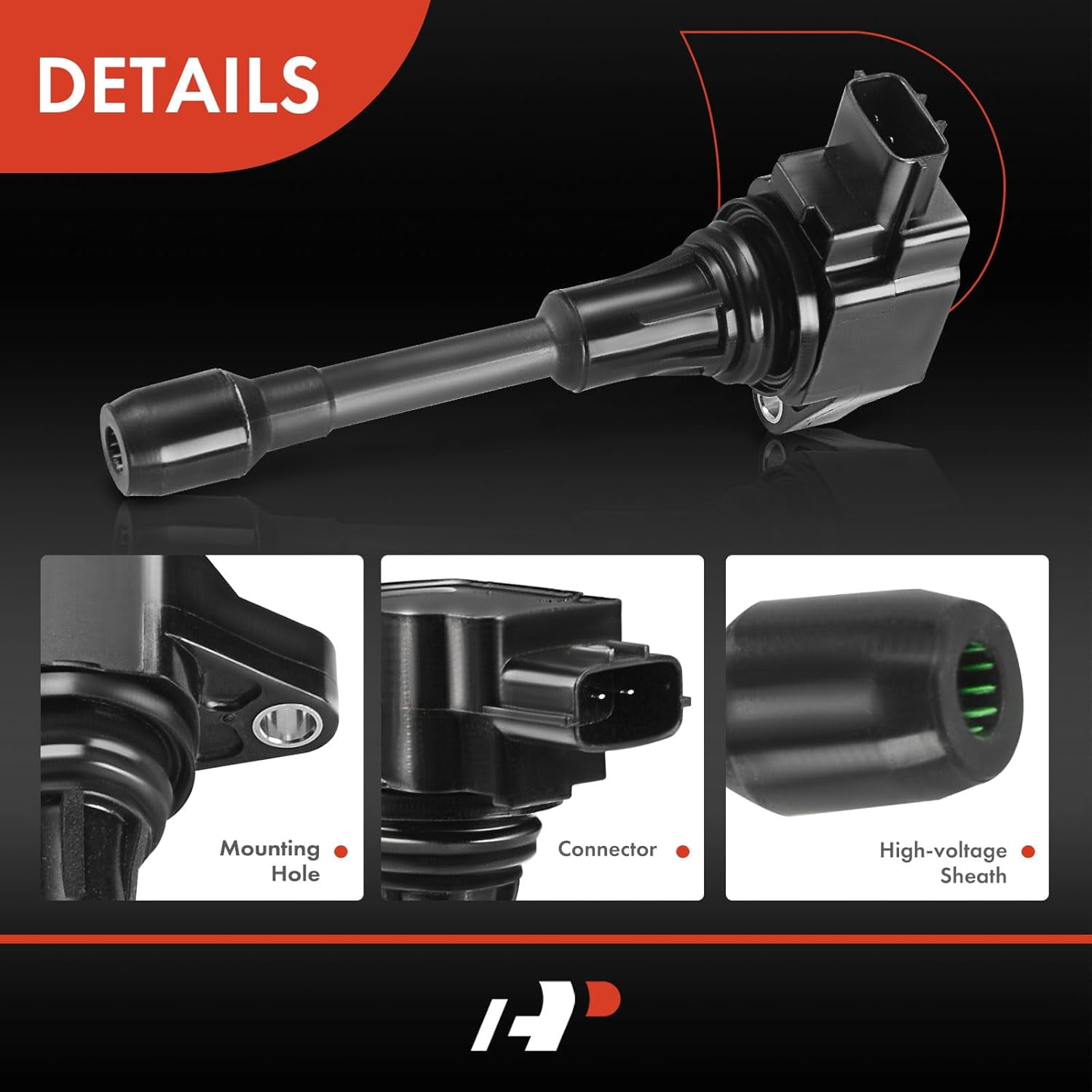 A-Premium Ignition Coil Pack Compatible with Infiniti EX35 FX35 G25 Q50 Q70 Nissan 350Z Altima Maxima Murano Pathfinder Quest V6 2.5L 3.5L Front 6-PC Fits select: 2014-2018 INFINITI QX60