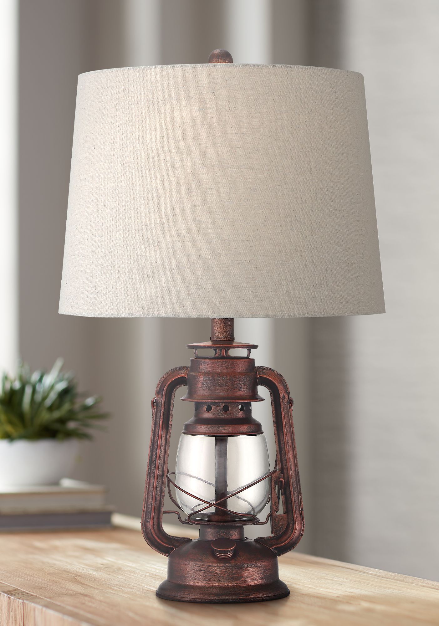 red nightstand lamps
