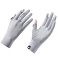 thumbnail image 1 of Guantes de protección solar para mujer, de verano, para exteriores, protección solar, finos, transpirables, antideslizantes, de hilo crudo, con fugas en los dedos, guantes deportivos para, 1 of 3