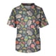 thumbnail image 1 of Men's Printing Short Sleeve V-neck Working Blouse Chest Pocket Carer Top 2XL, 1 of 3