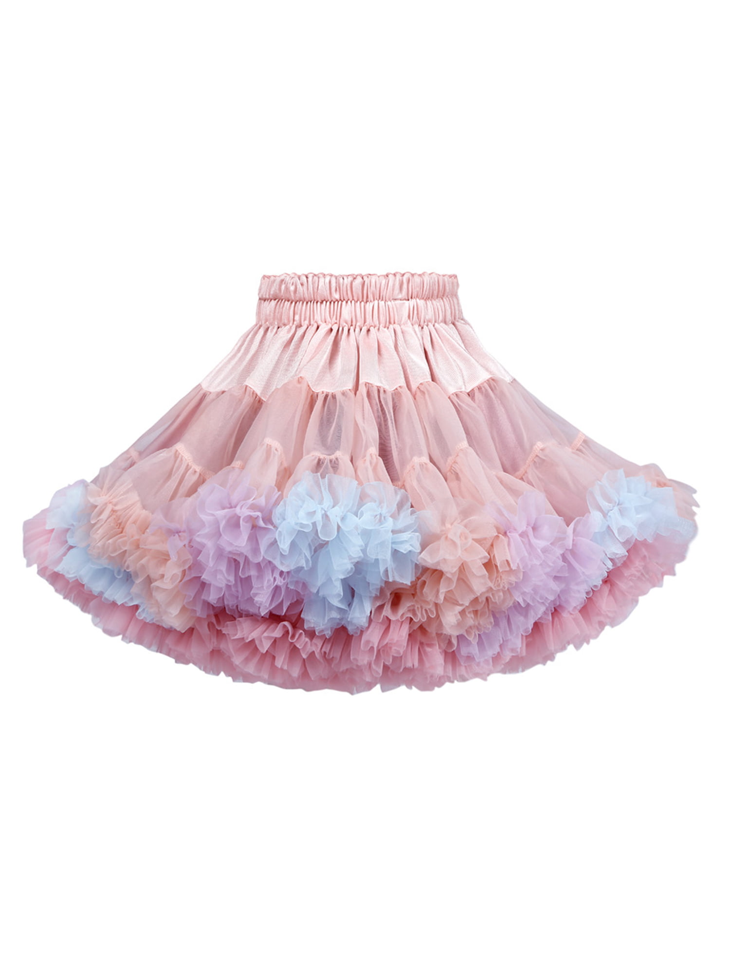 Hot Pink Pettiskirt Skirt Party Dance Tutu Dress Child Girl Clothing 1-8y