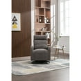 thumbnail image 2 of Clipeyh Glider Rocking Chair with Storage Pocket, Modern Design, Swivel Feature, Indoor, Dark Grey, 2 of 7
