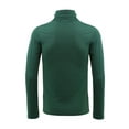 thumbnail image 3 of MODA NOVA Big & Tall Men's Solid Color Turtleneck Long Sleeve Pullover Tops Dark Green XL(46), 3 of 6