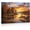 Frame-style, variant on Deer Wildlife Canvas Wall Art Autumn Sunset Lake Cabin Landscape Painting Rustic Nature Scenery for Living Room Bedroom Home Office Decor Giclee Print