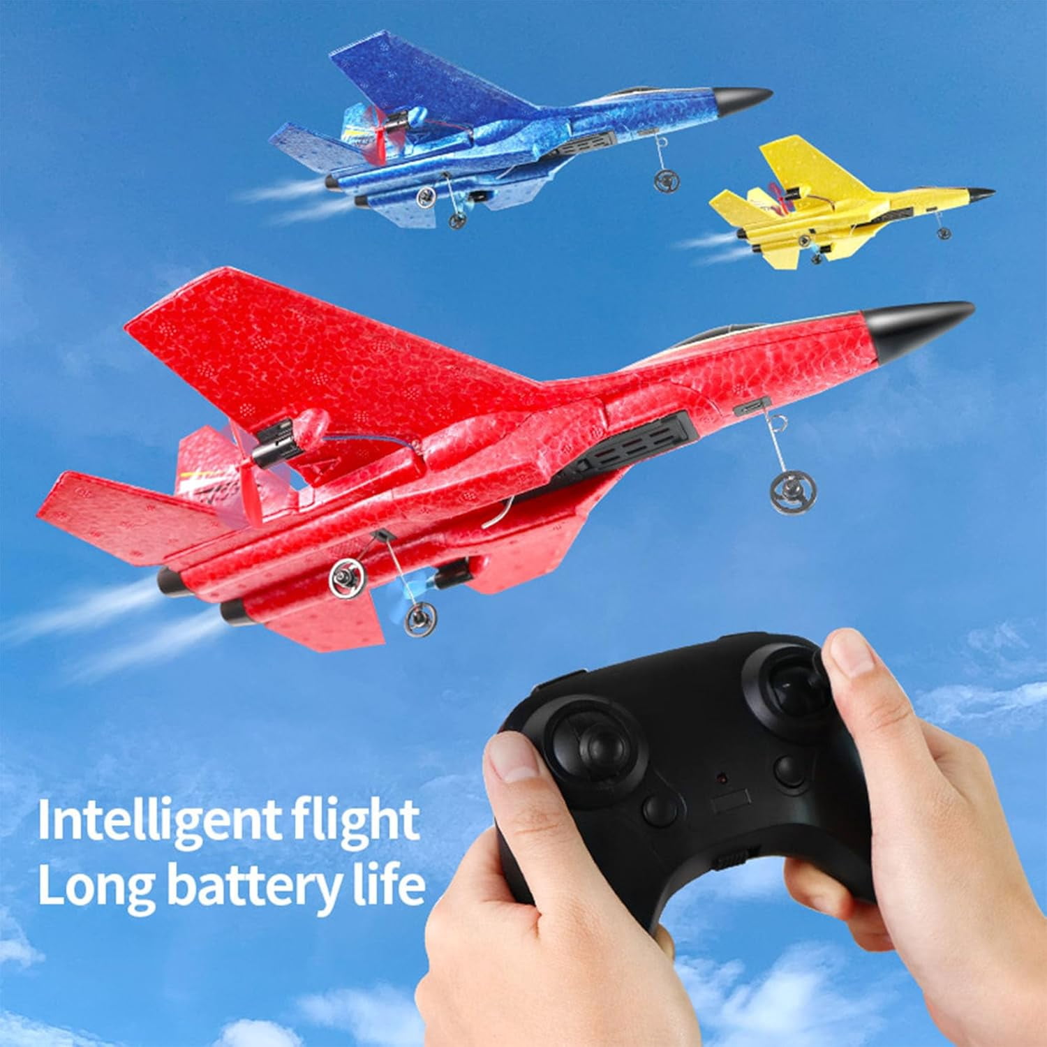Gravity Glider, Gravity Glider Plane, Gravityglider-Gravity Glider,Trick 4 Rotor Rc Glider Aircraft Drone Led 2.4g Gravity, Wonstorex Rc Plane (Yellow)