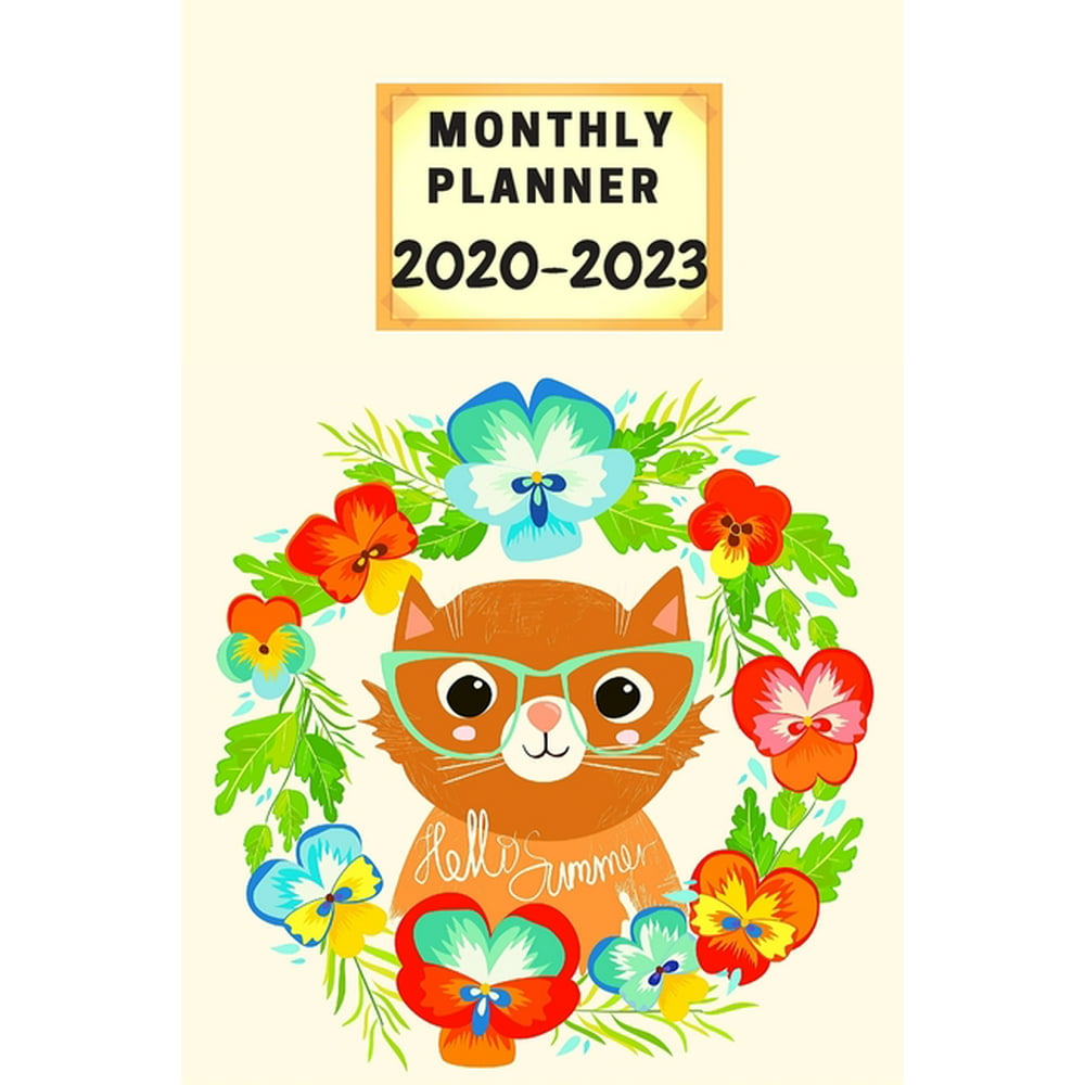Monthly Planner 2020-2023: Cut Cats Planner/Calendar 2020 Cats Monthly Pocket Planner, Calendar ...