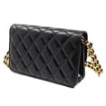 thumbnail image 2 of Pre-Owned CHANEL Matelasse Flap Phone Holder Shoulder Bag, Black, AP3106, Women's (Good), 2 of 8
