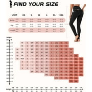 CAMBIVO Yoga Pants for Women, High Waisted Workout Leggings with Pockets