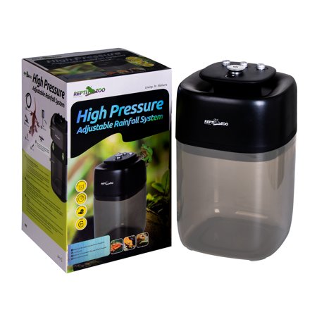 REPTIZOO High Pressure Adjustable Reptile Rainforest Timing Mister System, Terrarium Humidifier with 4pcs Nozzles