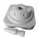 thumbnail image 5 of Base de sombrilla rellenable, soporte para poste de sombrilla, sombrilla estable y duradera. Blanco, 5 of 9