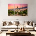 thumbnail image 2 of Elephant Stock New Orleans Cathedral Wall Art - Horizontal Multi Panel Canvas - Living Room Wall Decor - Religion And Spirituality Multi Panel - Orange And Purple Decor - 74" x 48", 2 of 4