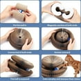 thumbnail image 4 of Kitty Curls Cat Toy, Cat Kurlz, Marlene Kitty Curls Cat Toy, Reversible Infinity Style Magic Organ Cat Scratching Board, Made from Recycled Corrugated Cardboard Durable & Long Lasting (1Pcs), 4 of 9
