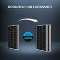 thumbnail image 5 of Renogy 200 Watts Solar Panel Kit, 2pack 100W Solar Panel with 30A PWM Charge Controlle, Include Mounting Brackets+ Male and Female Connectors+Solar Cables, 5 of 8