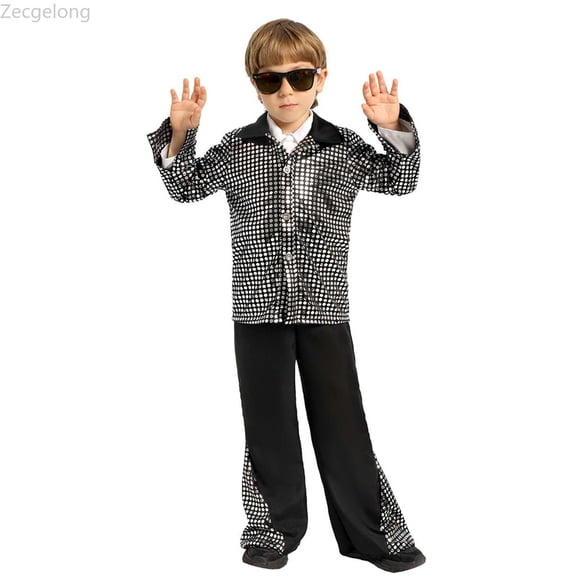 Zecgelong Kids Dance Boys Performance Stage Outfits for Boys 9-11 Years