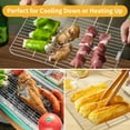thumbnail image 6 of Saiveina Non-stick 8.5” x 12” 2-Tier Carbon Steel Cooling Rack, Dishwasher Safe (2 Count), 6 of 7