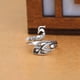 thumbnail image 4 of Anillo vintage de pavo real, anillo koi, anillo de plata 925 con fénix, gancho abierto, aguja con hilo, artefacto, 4 of 6