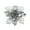 Silver, variant on XMMSWDLA 10 Pcs Glitter Christmas Tree Ornaments Supplies for Xmas Wedding Party Happy New Year Decorations Blue