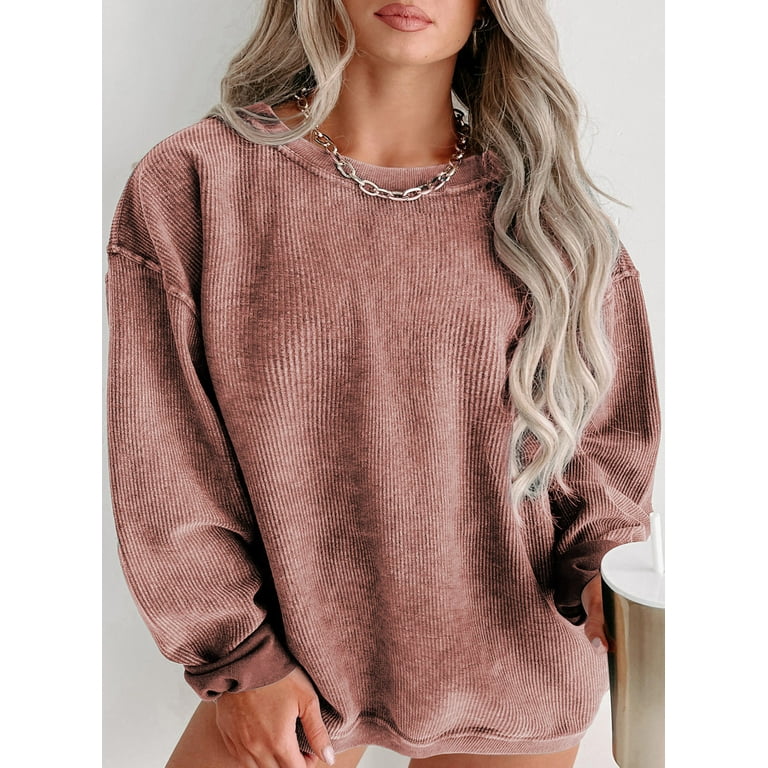 Eytino Oversized Crewneck Sweatshirt Women Plus Size Sweatshirts
