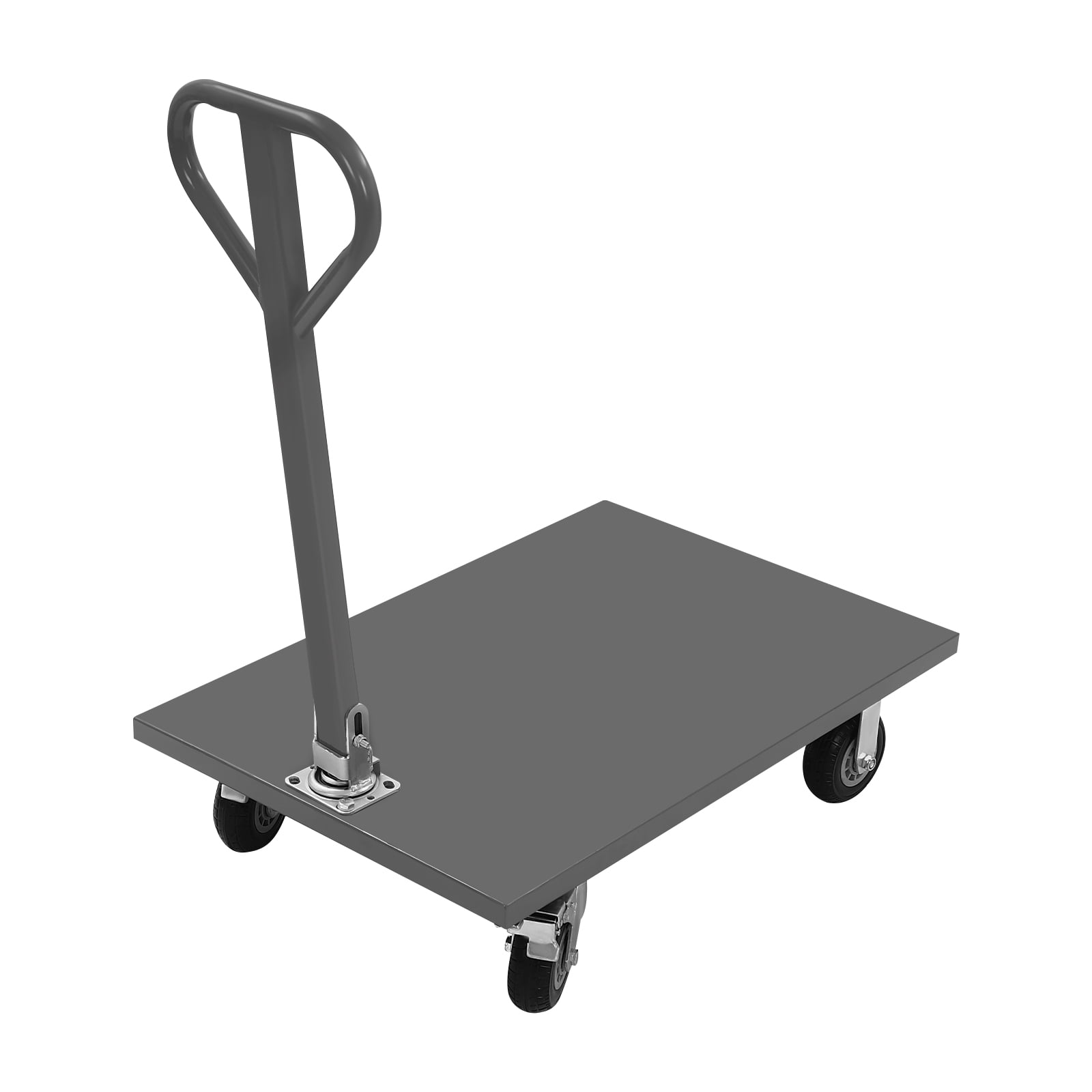 2000 lbs 360 ° Rotatable Industrial Flat Dolly Cart Heavy Duty Cart Flatbed Hand Truck with 4 Wheels