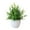 Green, variant on Clearance under $5! Fake Artificial Greenery Kingtowag Fake Plants, Artificial Potted Small for Shelf Green in White Plastic Pot for Home Bathroom Decor Faux, Centerpiece Decor