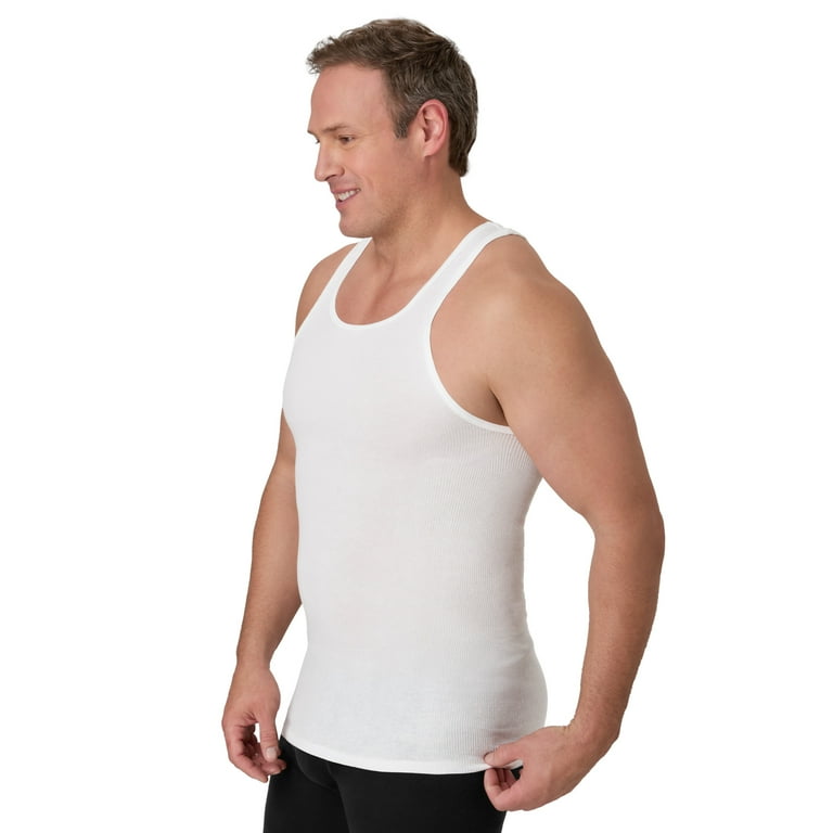 Hanes Tall Man Cotton Tank Undershirt 3-Pack photo 4