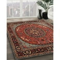 thumbnail image 2 of Ahgly Company Indoor Rectangle Traditional Orange Salmon Pink Medallion Area Rugs, 10' x 13', 2 of 6