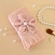 thumbnail image 5 of Toalla de algodón blanco con borlas, lazo y detalle de perla | Elegante regalo para dama de honor y recuerdo de boda | Toalla de manos suave y absorbente para decoración del hogar, 5 of 6