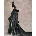 thumbnail image 5 of Women's Dress of Evil Mistress Villain Black Dress Witch Queen Dress Outfit, 5 of 7