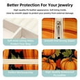 thumbnail image 3 of Maple Leaf Pumpkin Travel Portable Square Display Case: Earring and Necklace Organizer - Ideal for Girls and Women, 3 of 6