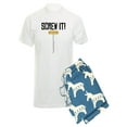 thumbnail image 1 of CafePress - Screw It! Wine Corkscrew Pajamas - Men's Light Pajamas, 1 of 1